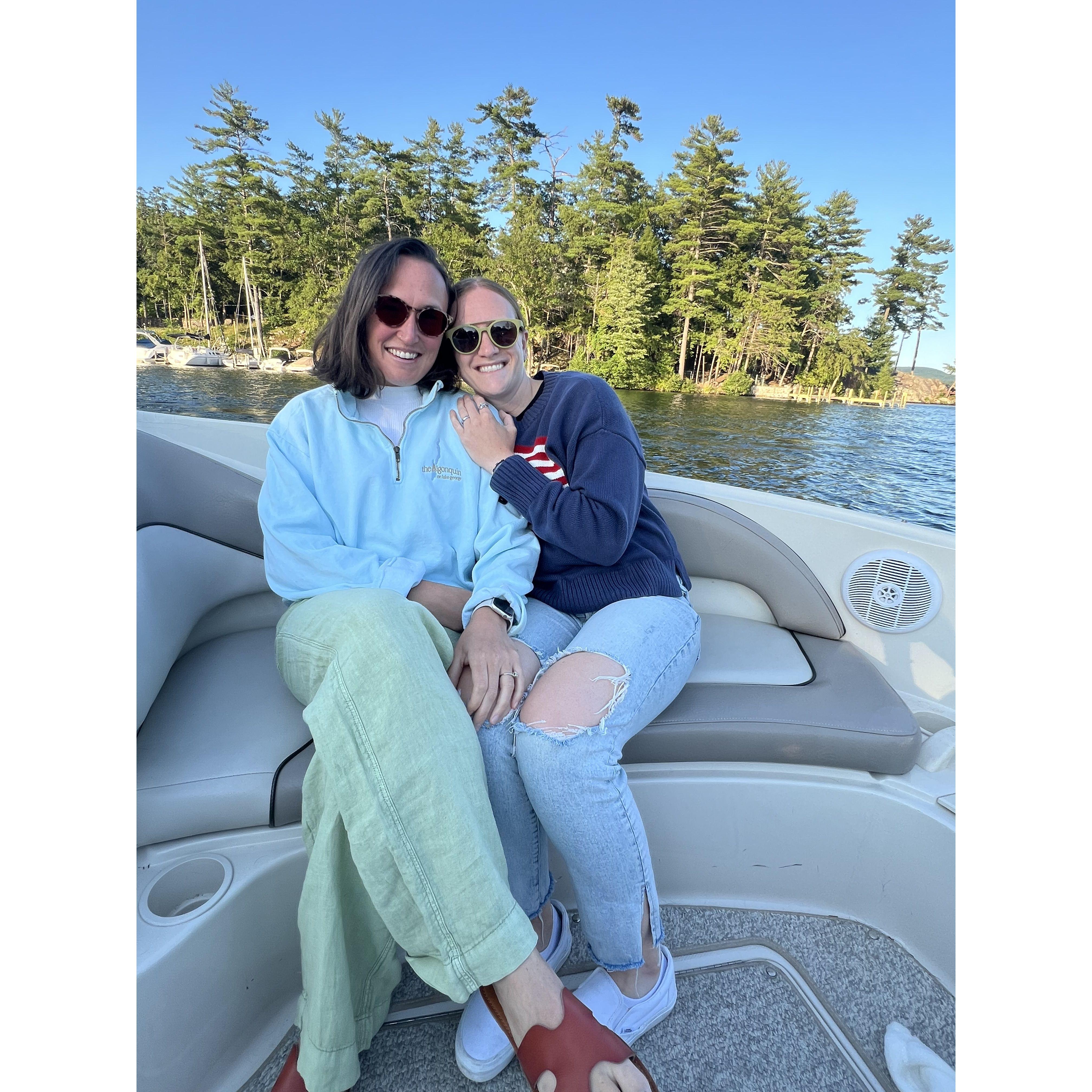 In our favorite place, Lake George!