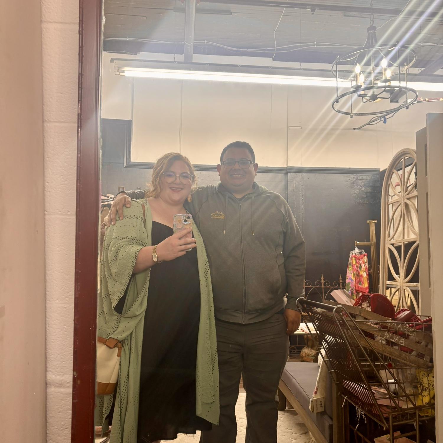 Thankfully David likes flea markets and antique shops too :)