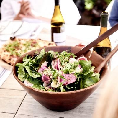 Medium - Open Kitchen by Williams Sonoma Wood Salad Bowl