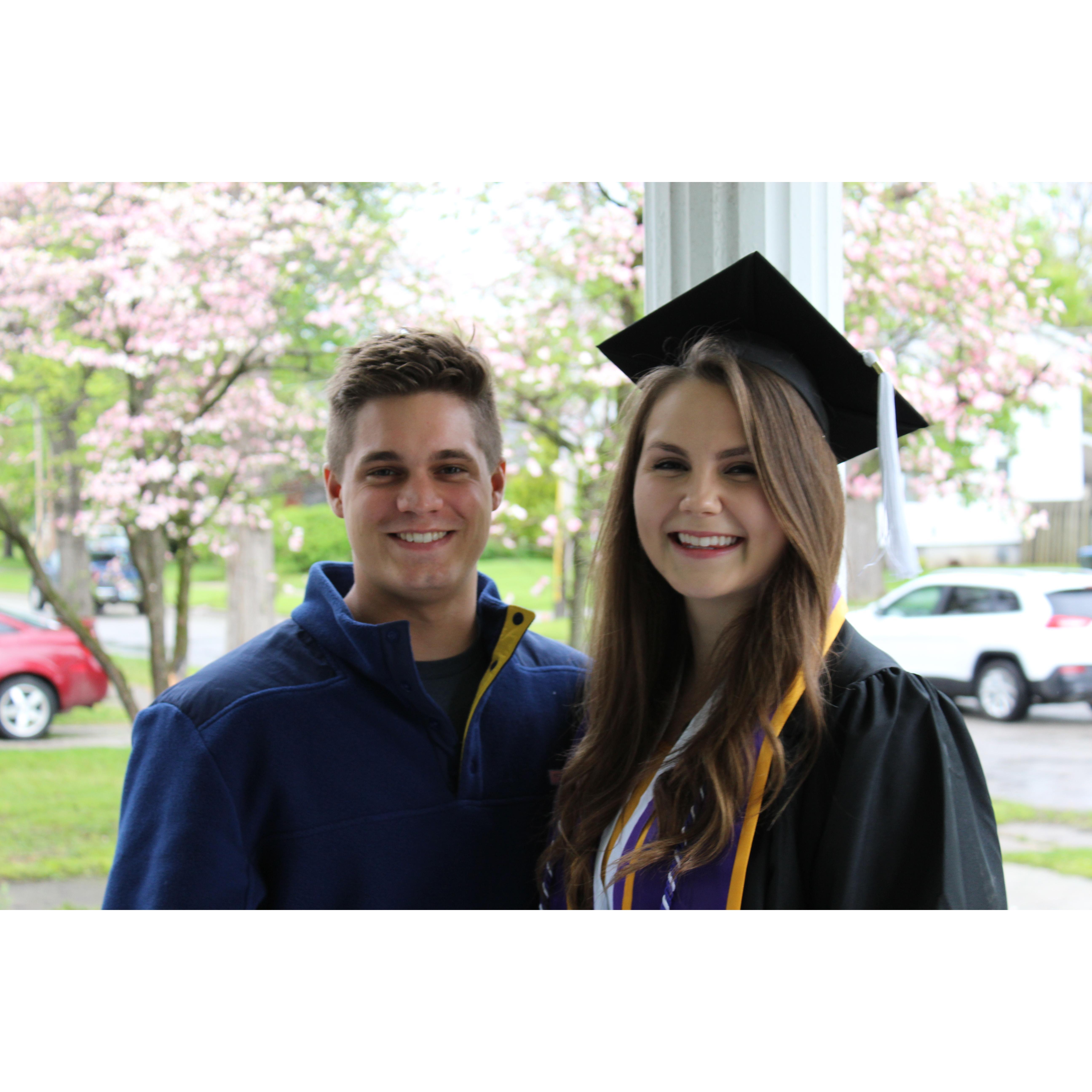 Ally's college graduation, 2019
