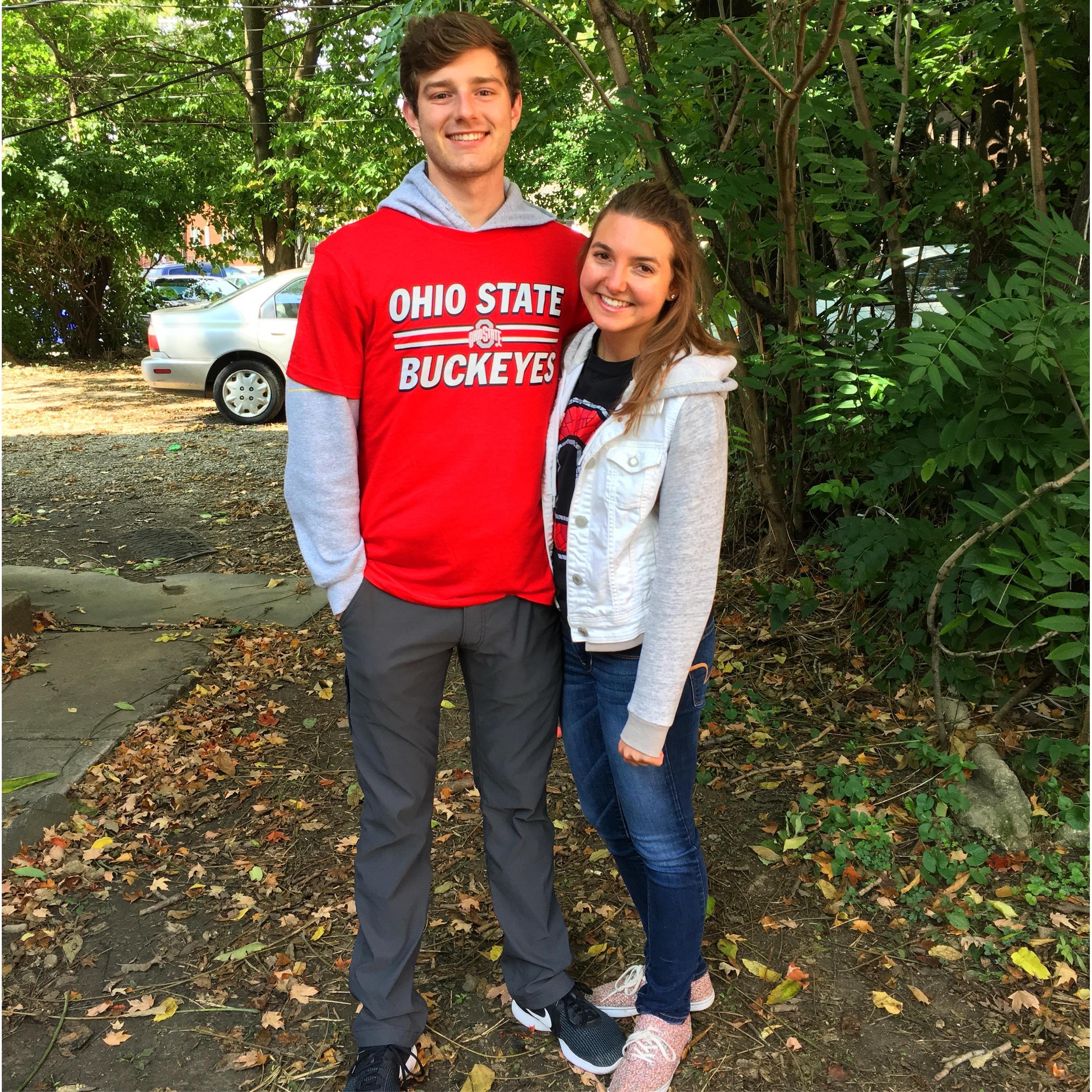 Justin became a Buckeye for PT school!