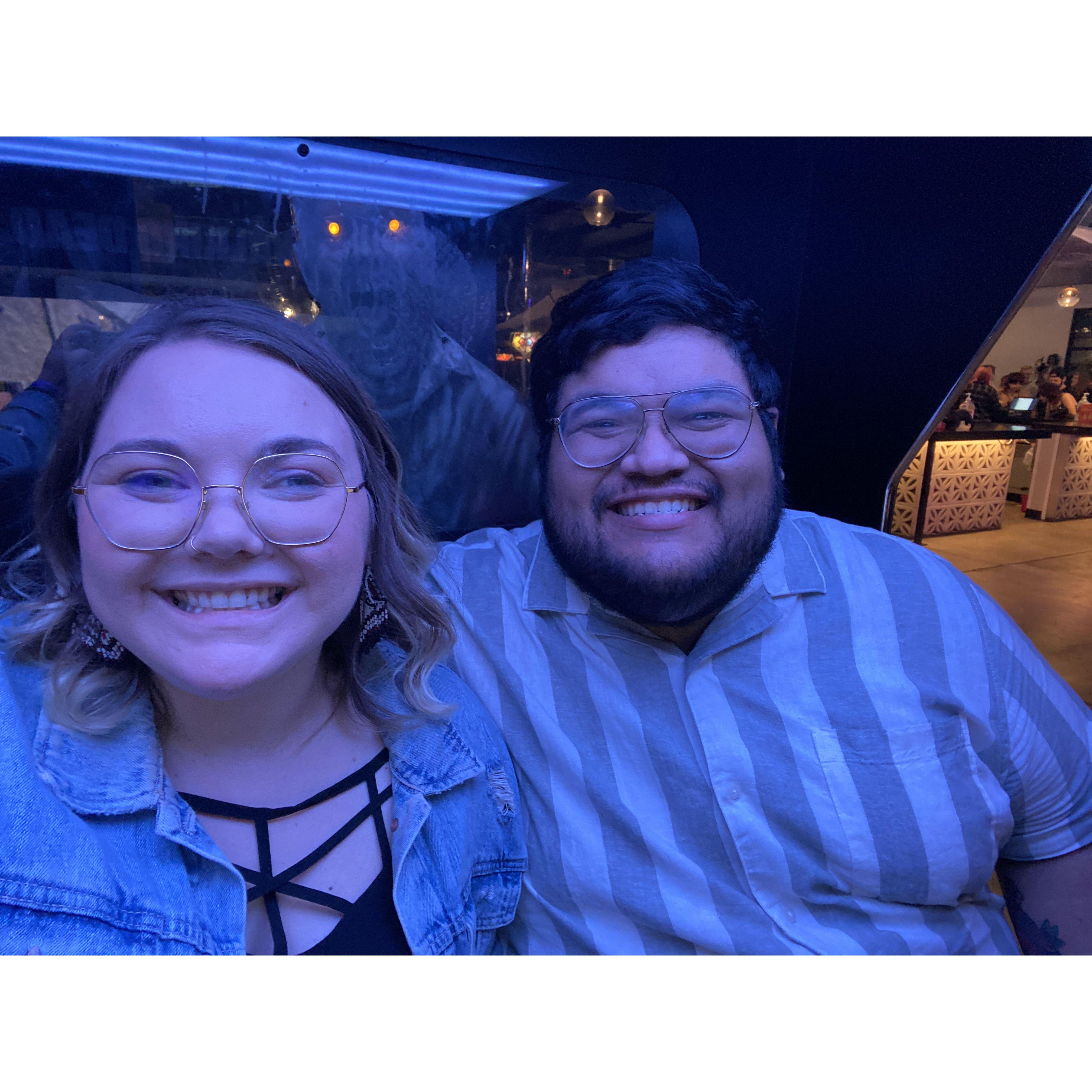 On our first double date!