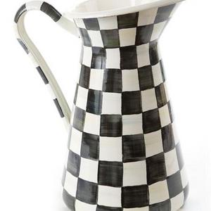 MacKenzie-ChildsCourtly Check Enamel Pitcher