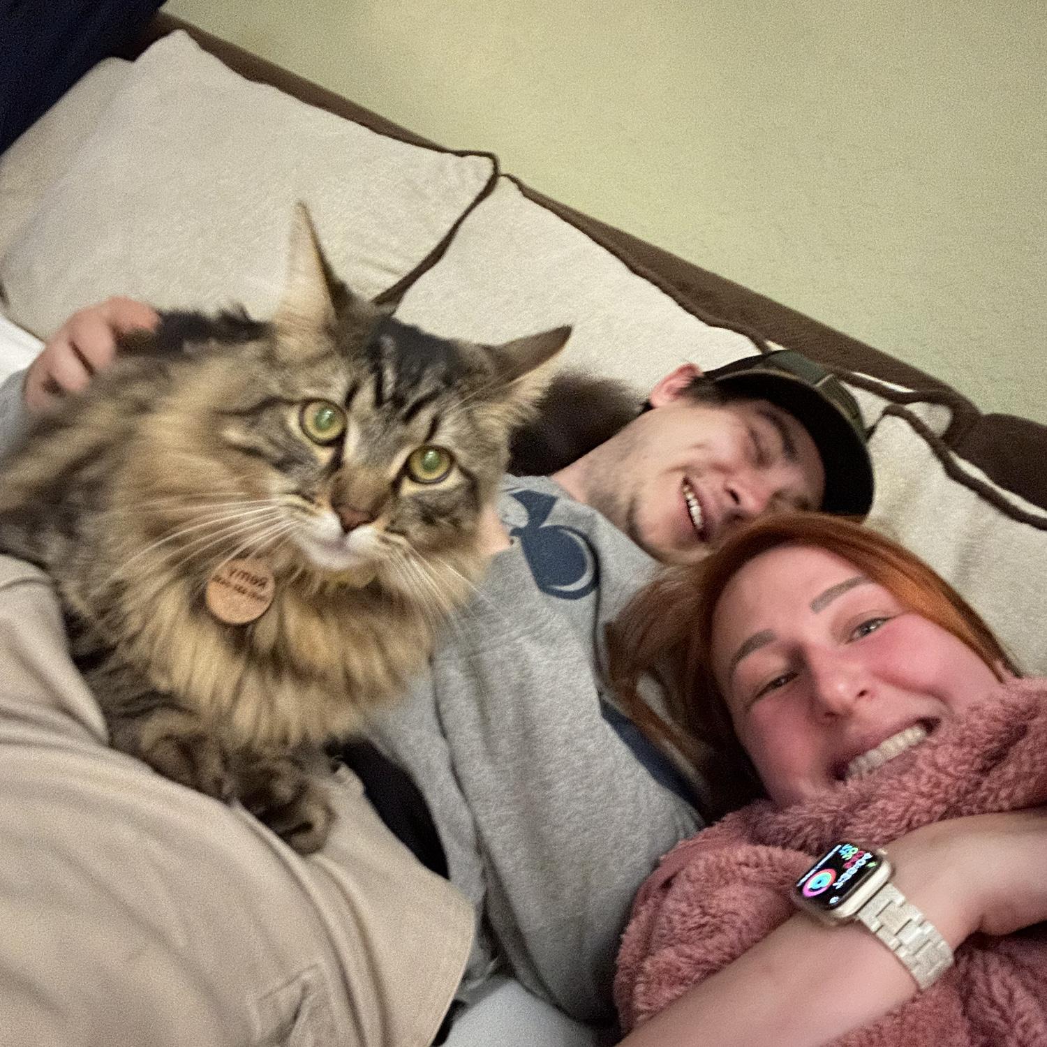 Ryan’s allergic to cats so the fact that this photo even happened is a BIG deal