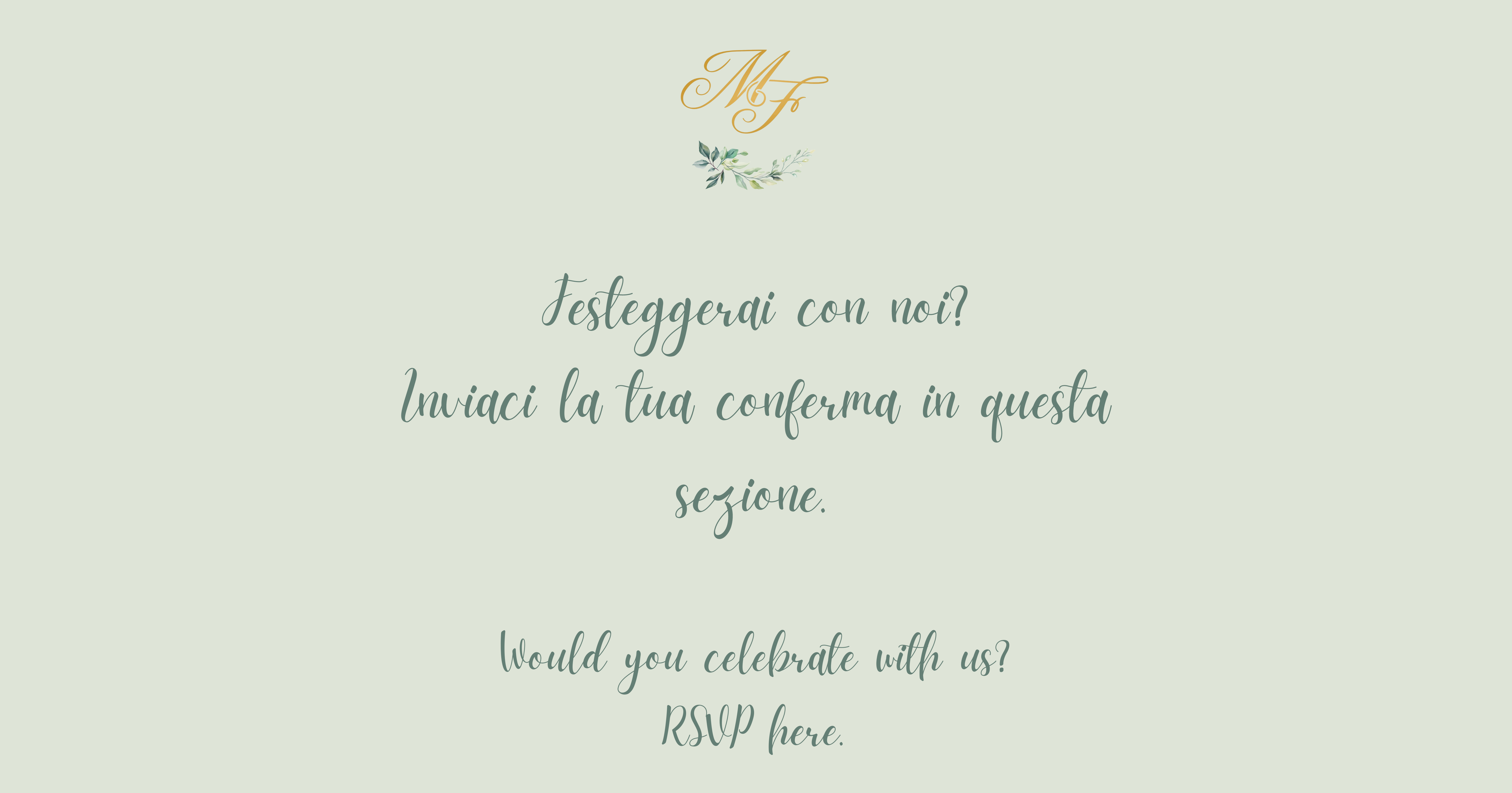 The Wedding Website of Marco Maiello and Federica Casati