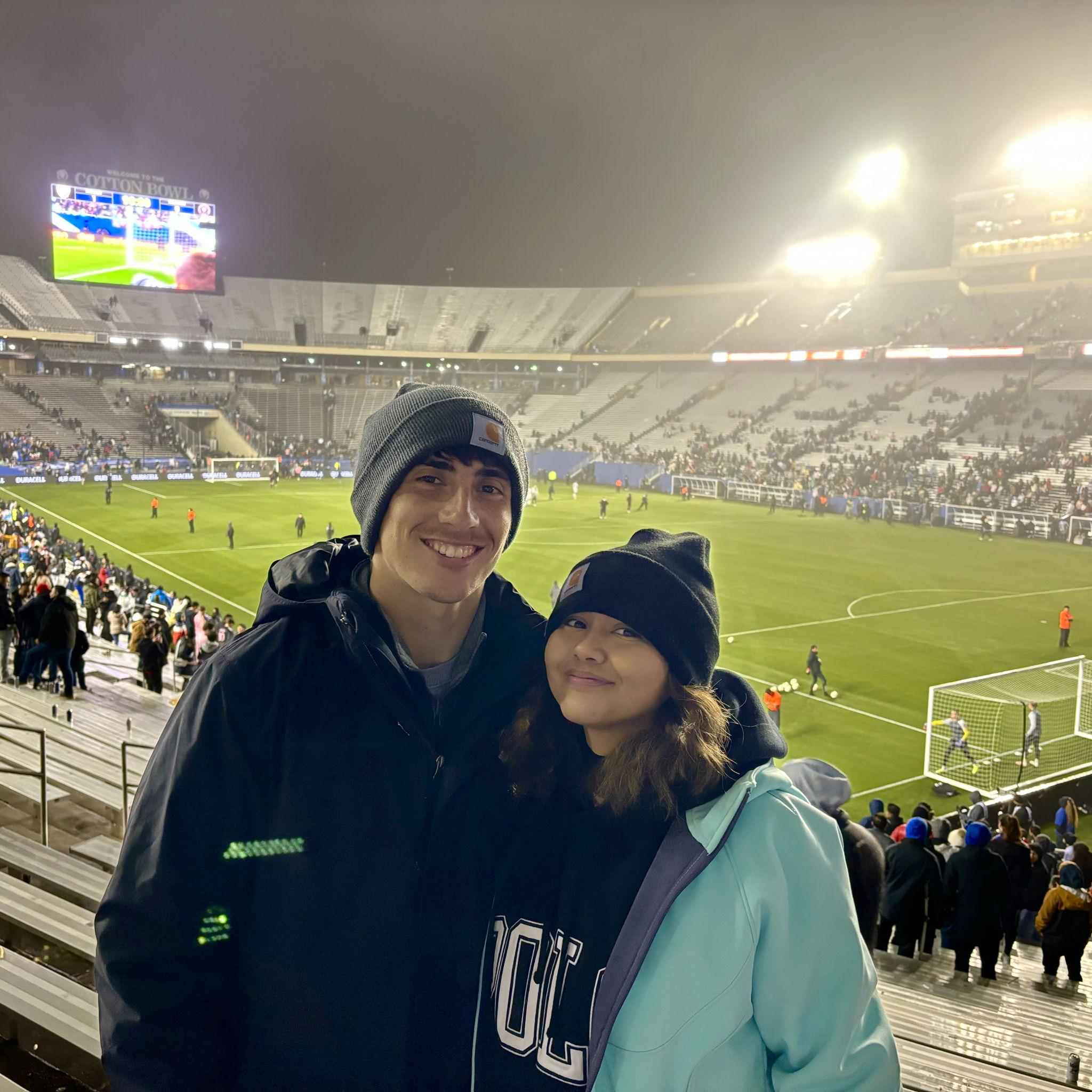 1/22/24: More soccer! This time we got to watch Messi play, best day of Nate's life, no way the wedding tops this!