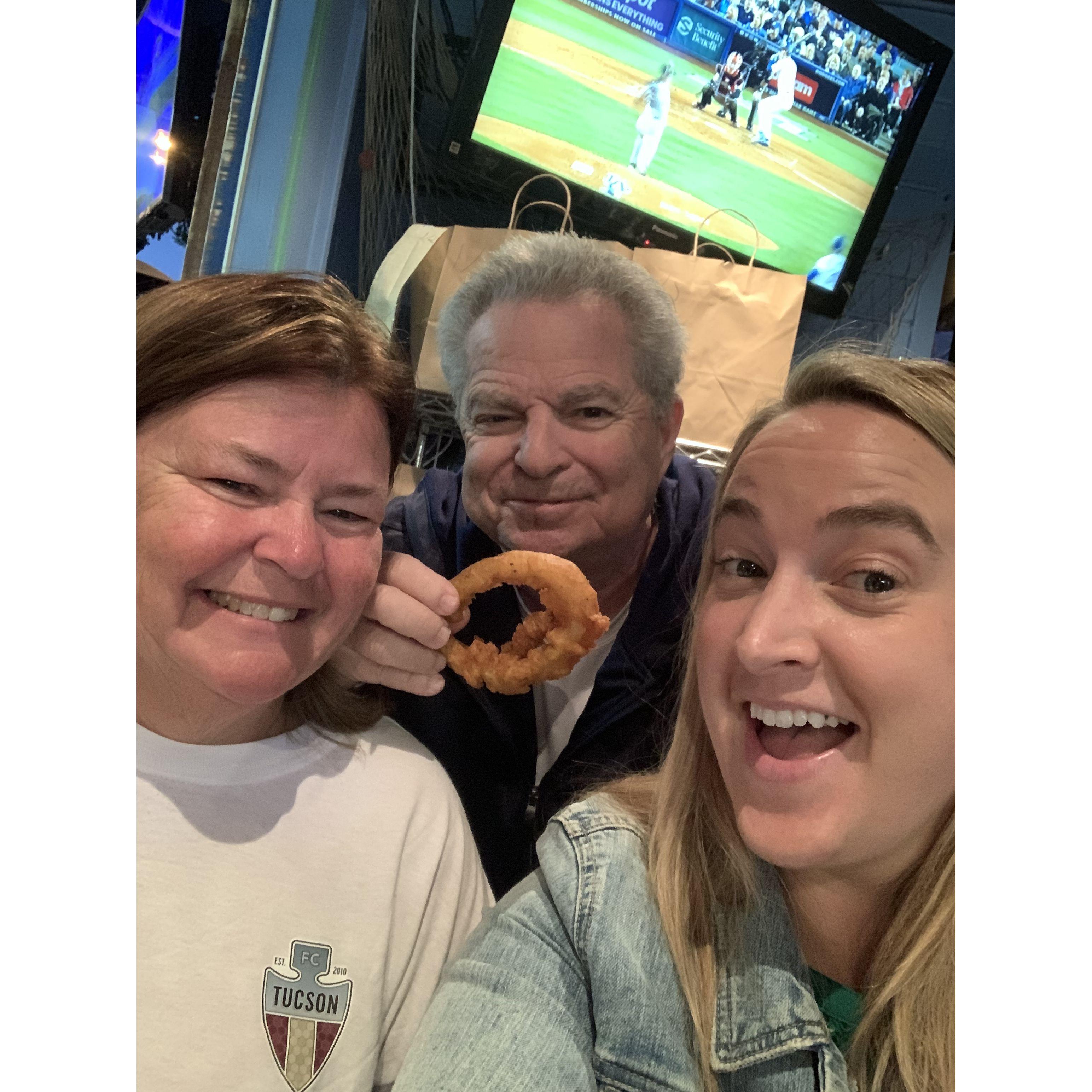Dinner with the Epstein's when Scotty was on a tour