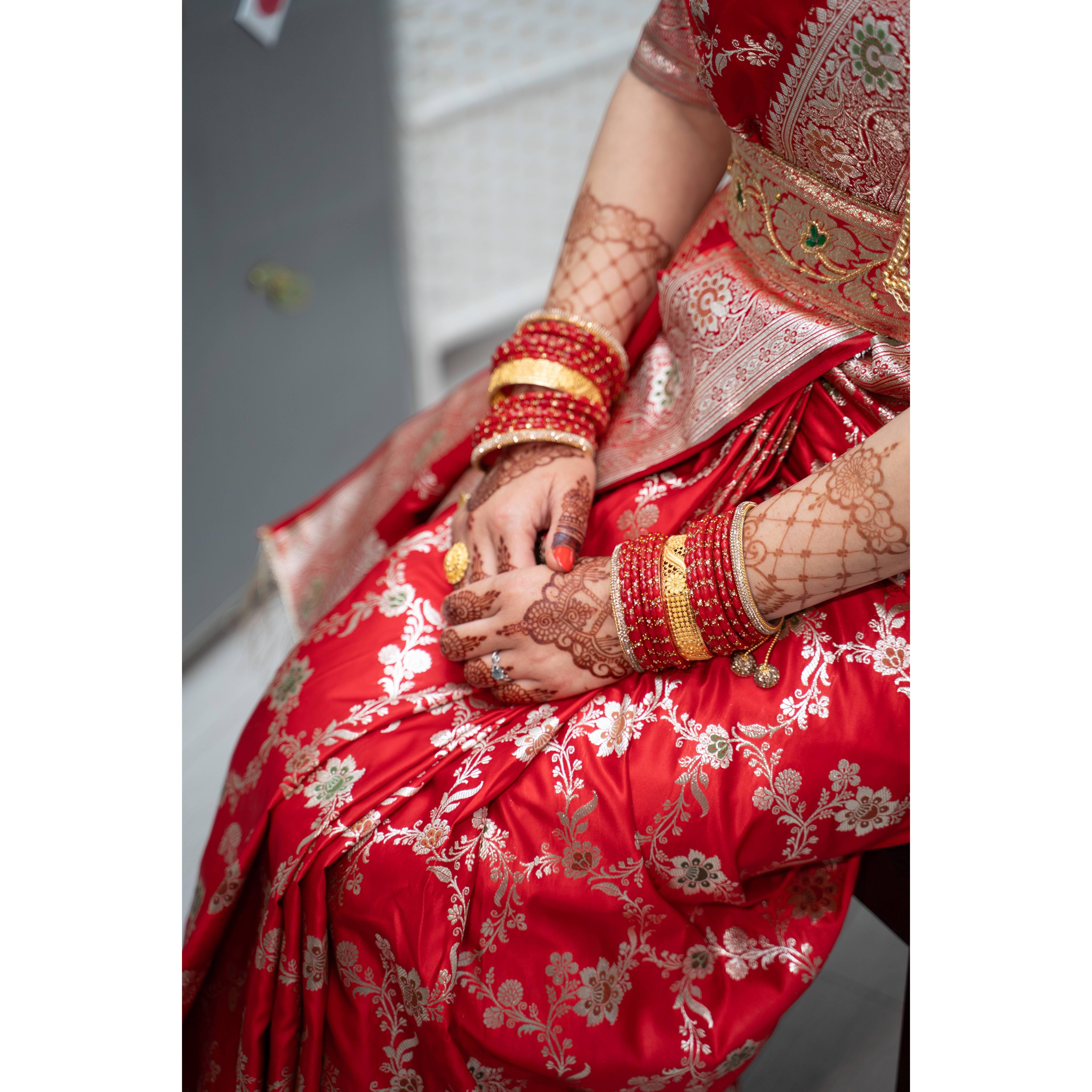 Alisha's wedding ensemble