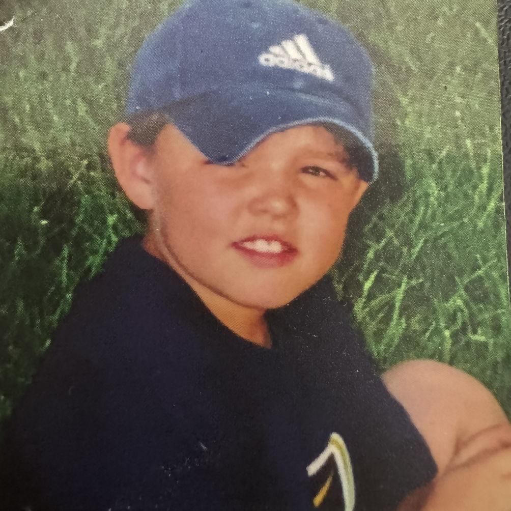 Scott - back when he wouldn't take the cap off (he'd even sleep with it)!