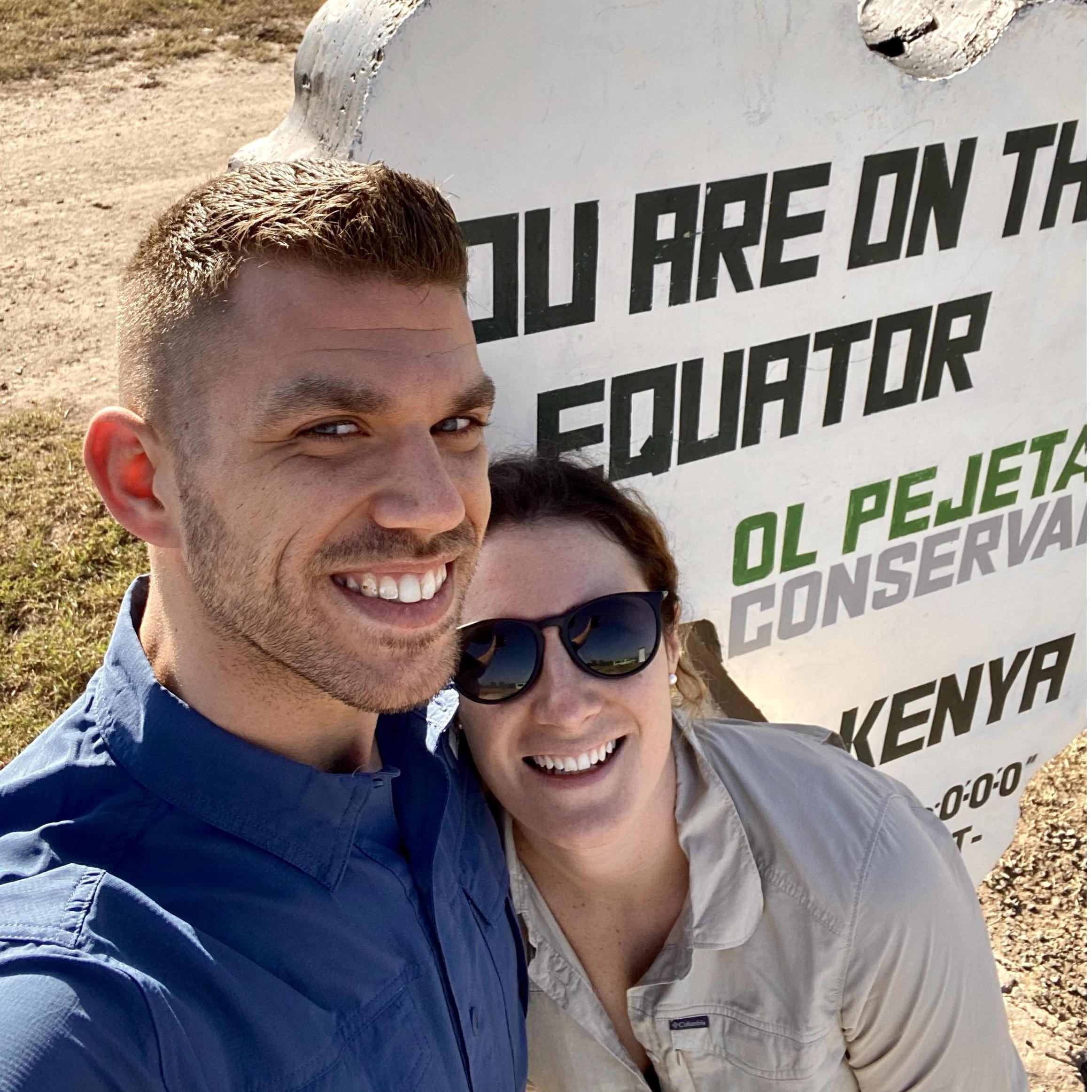 on the equator in Kenya