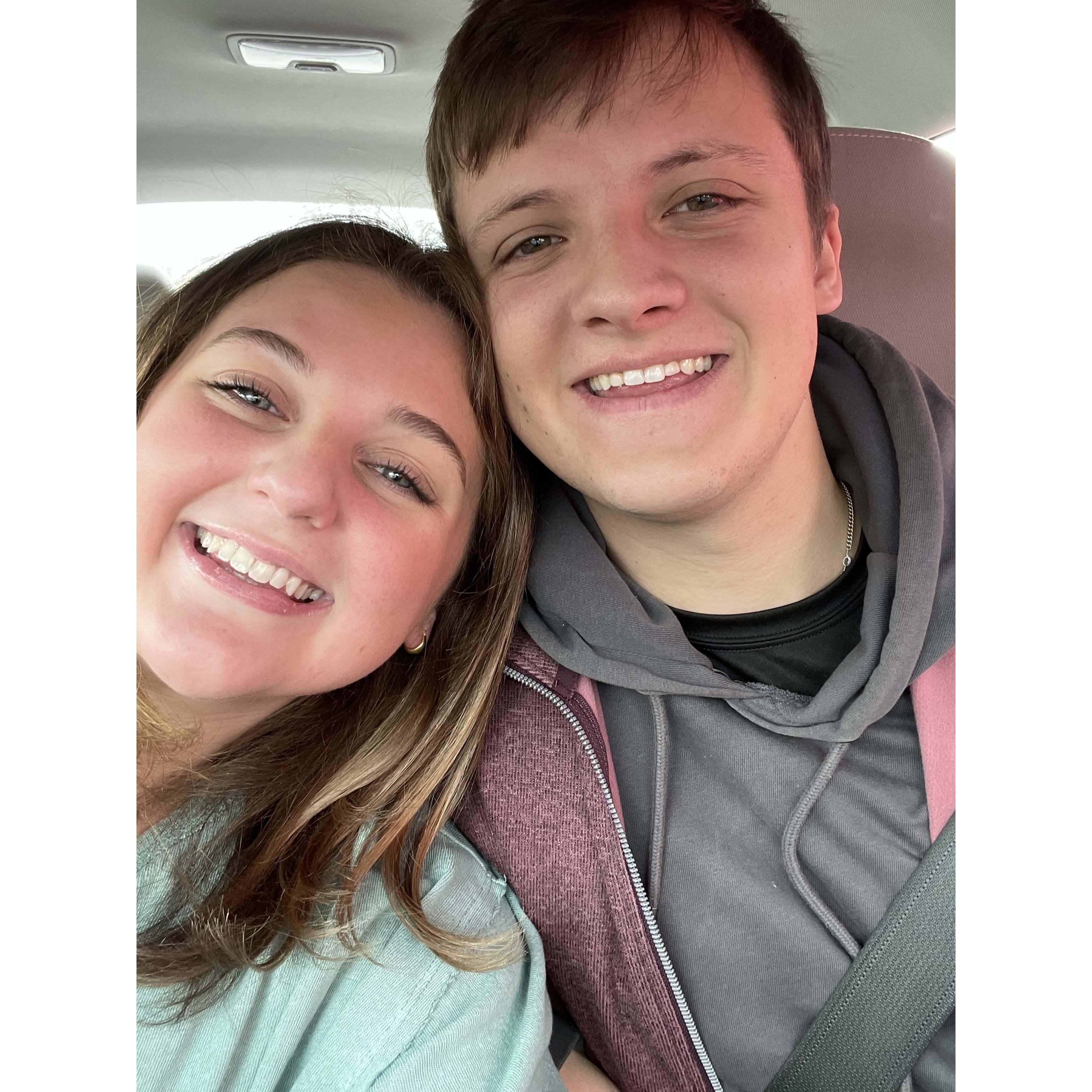 January 2022- Calli flew to Amarillo to celebrate New Years with Grayson!