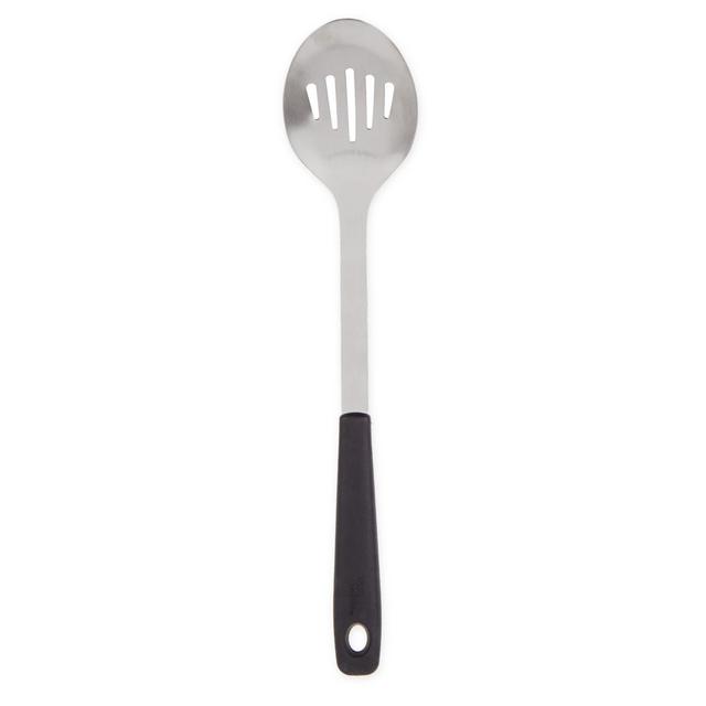 Our Table™ Metal Slotted Spoon in Black