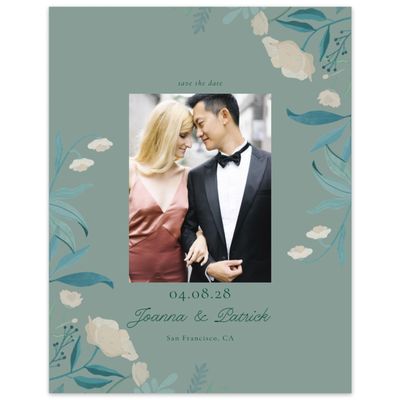 Sage, Green Wedding Digital Save the Date - Blysse Photo