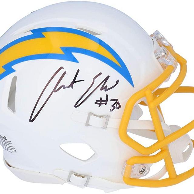 Austin Ekeler Signed Chargers AMP Alternate Speed Mini Helmet (JSA COA)