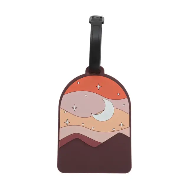 Unique Bargains Starry Sky Luggage Tag Pink 1 Pc