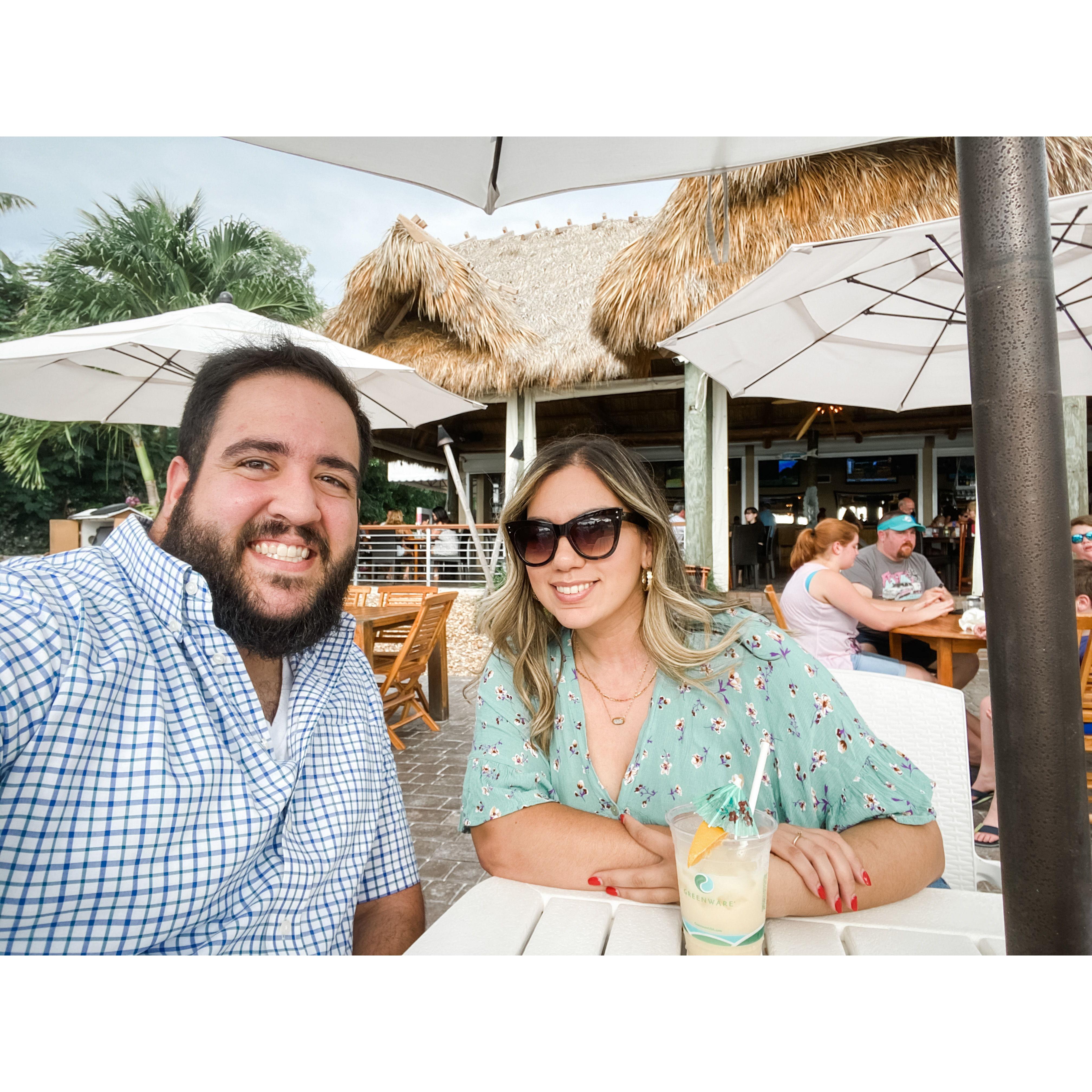 at Snook's in the Keys