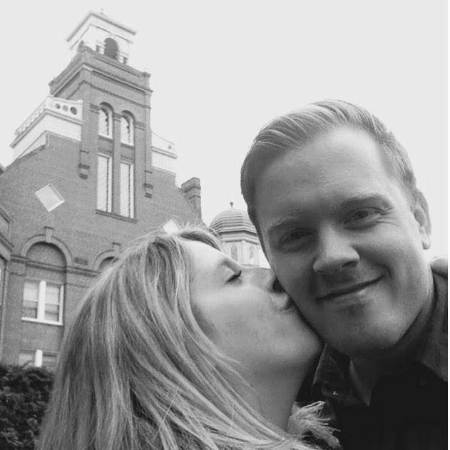A photo of us on campus at Randolph College, where it all started.