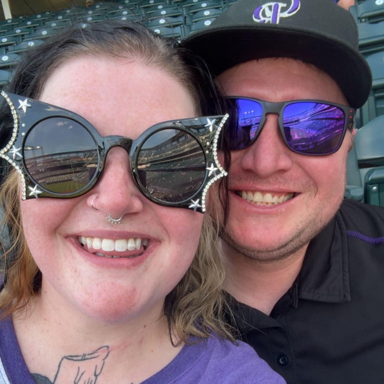 Who would have ever thought he'd get me into a rockies shirt? Lol