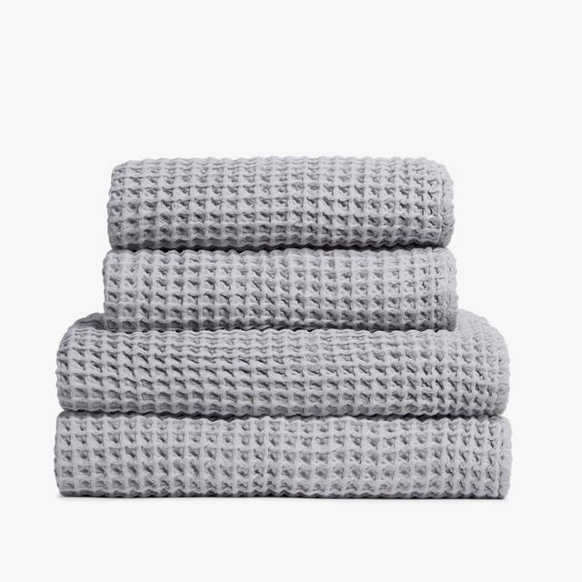 Waffle Towels (Light Grey)