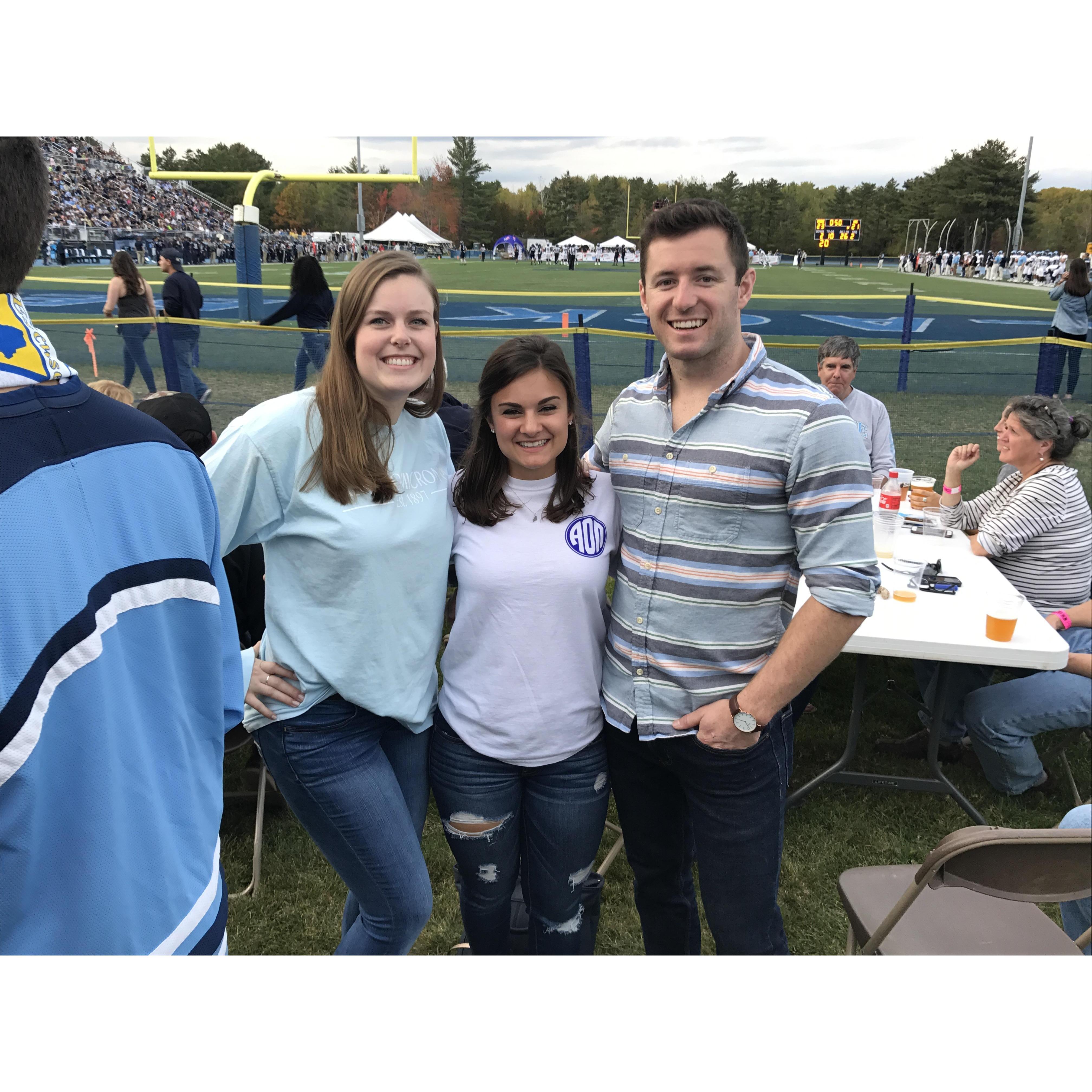 UMaine Homecoming with our friend (and one of Marissa's bridesmaids), Lindsey!