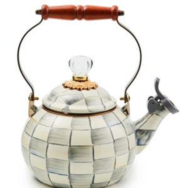 Sterling Check Whistling Tea Kettle