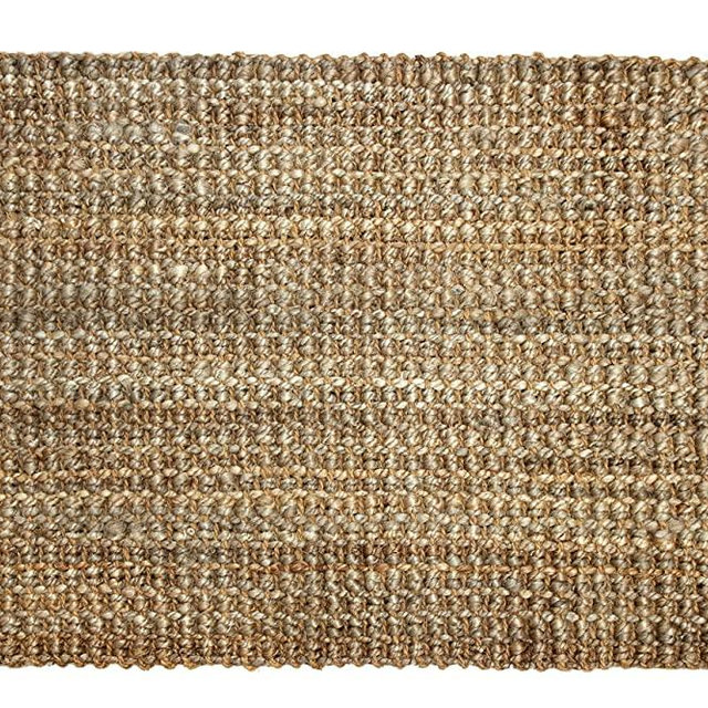 Irongate Classic Jute Solid Handwoven Reversible Ribbed Jute Area Rug, 2' X 3', Natural