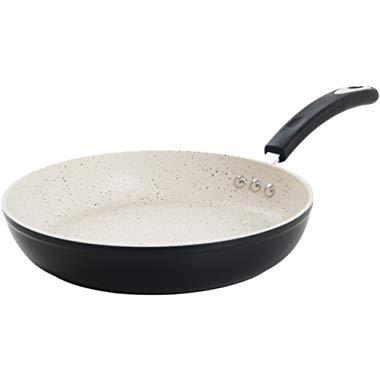 Ozeri ZP6-30 12" Stone Earth Frying Pan 100% APEO & PFOA-Free Stone-Derived Non-Stick Coating from Germany, Lava Black