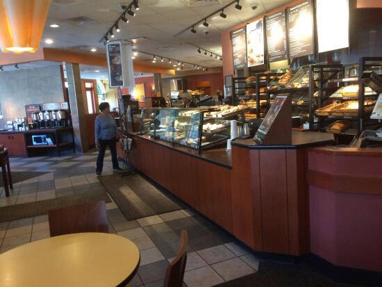 Panera Bread on campus where we met Oct 25, 2016. Blake suggested Diana “get the hazelnut” coffee. They chat about going to school in Atlanta. Diana goes downstairs to eat. Blake asks to join 🔥☕️