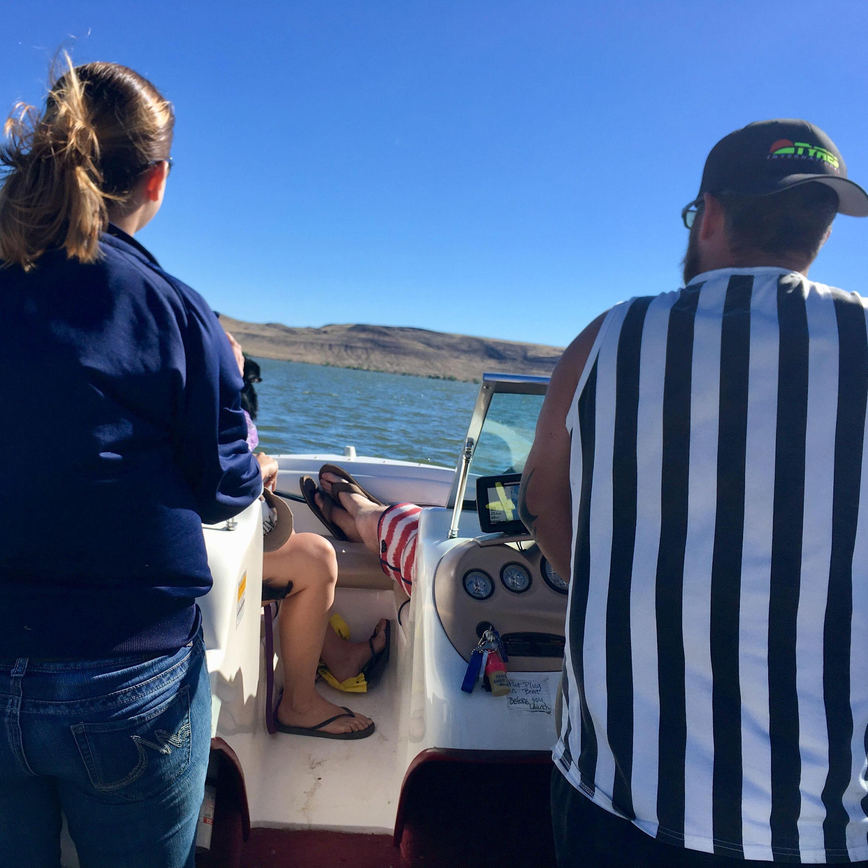 Cruising Rye Patch Reservoir.