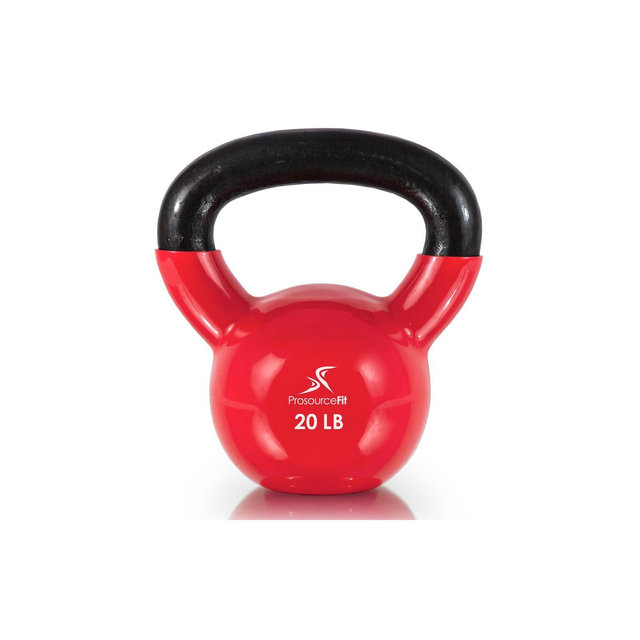 ProsourceFit Vinyl Coated Iron Kettlebell, 20lb