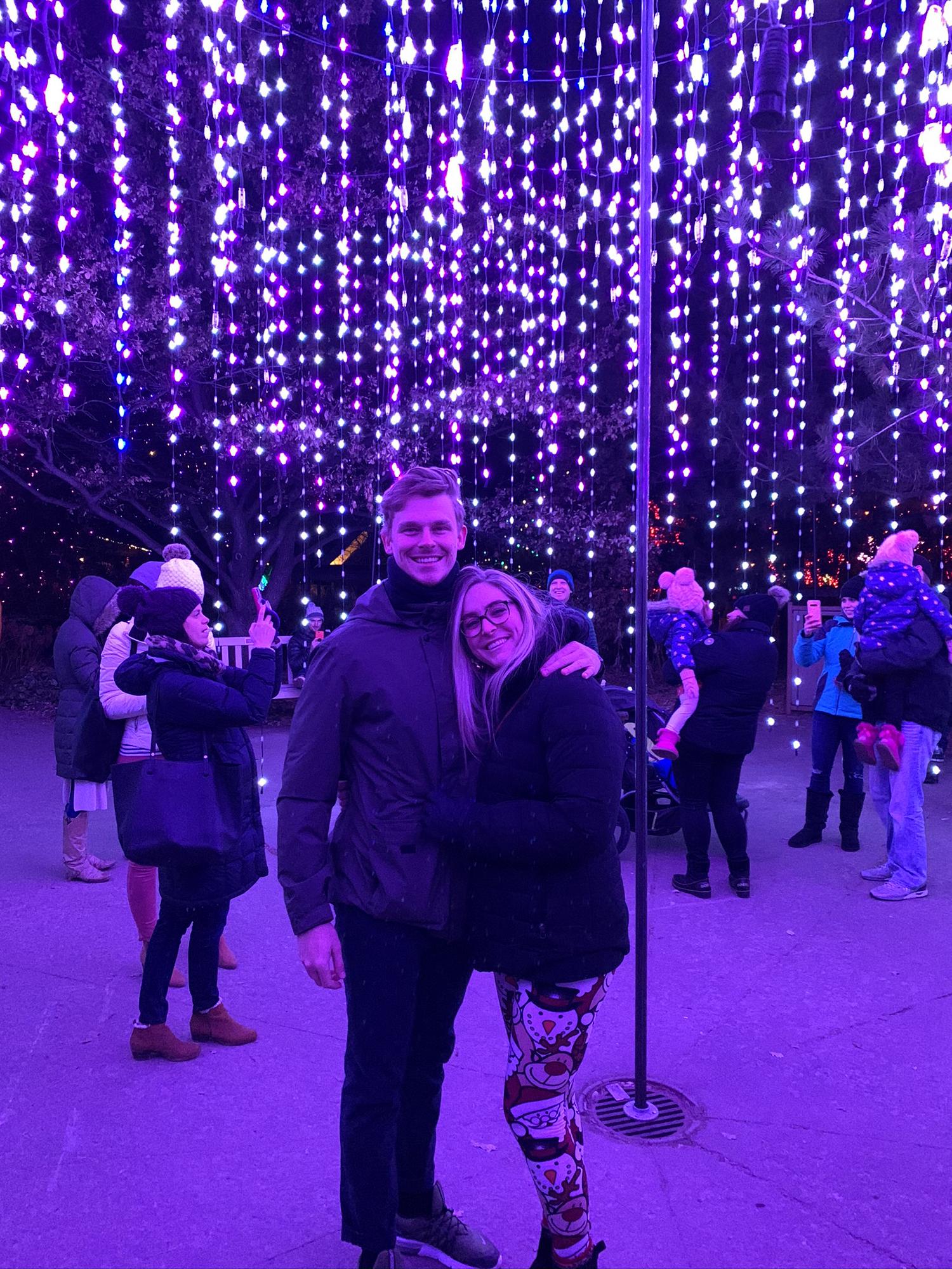 Christmas lights with friends!