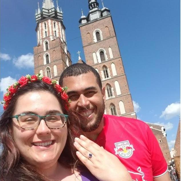 She said yes! Krakow, Poland.