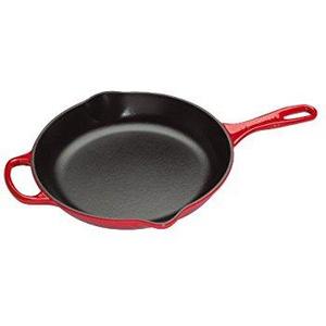Le Creuset Signature Iron Handle Skillet, 11-3/4-Inch, Cerise (Cherry Red)