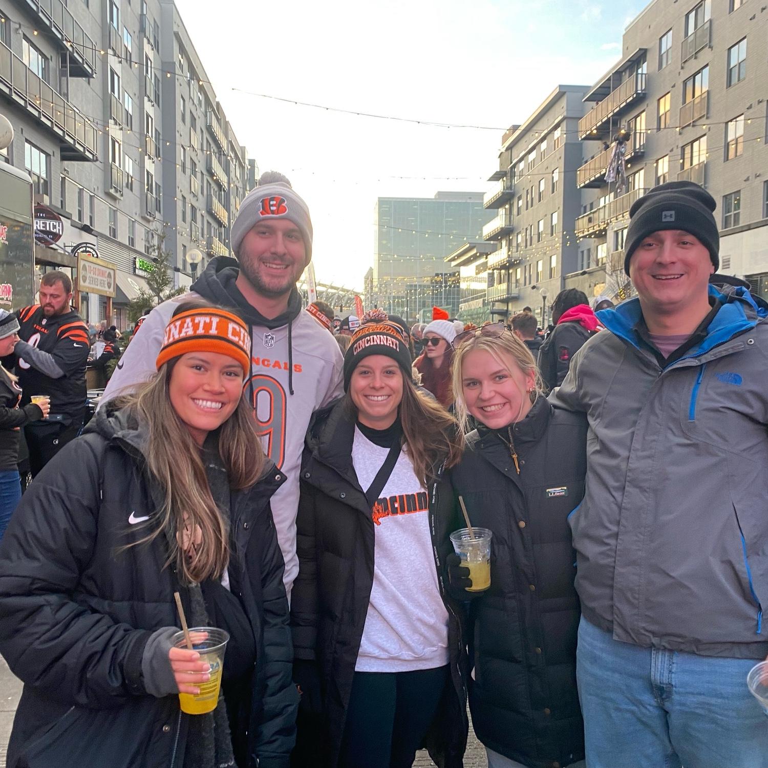 January 2023 | One of our first trips together to visit Bennett & Ashley in Cincinnati for a Bengals game!