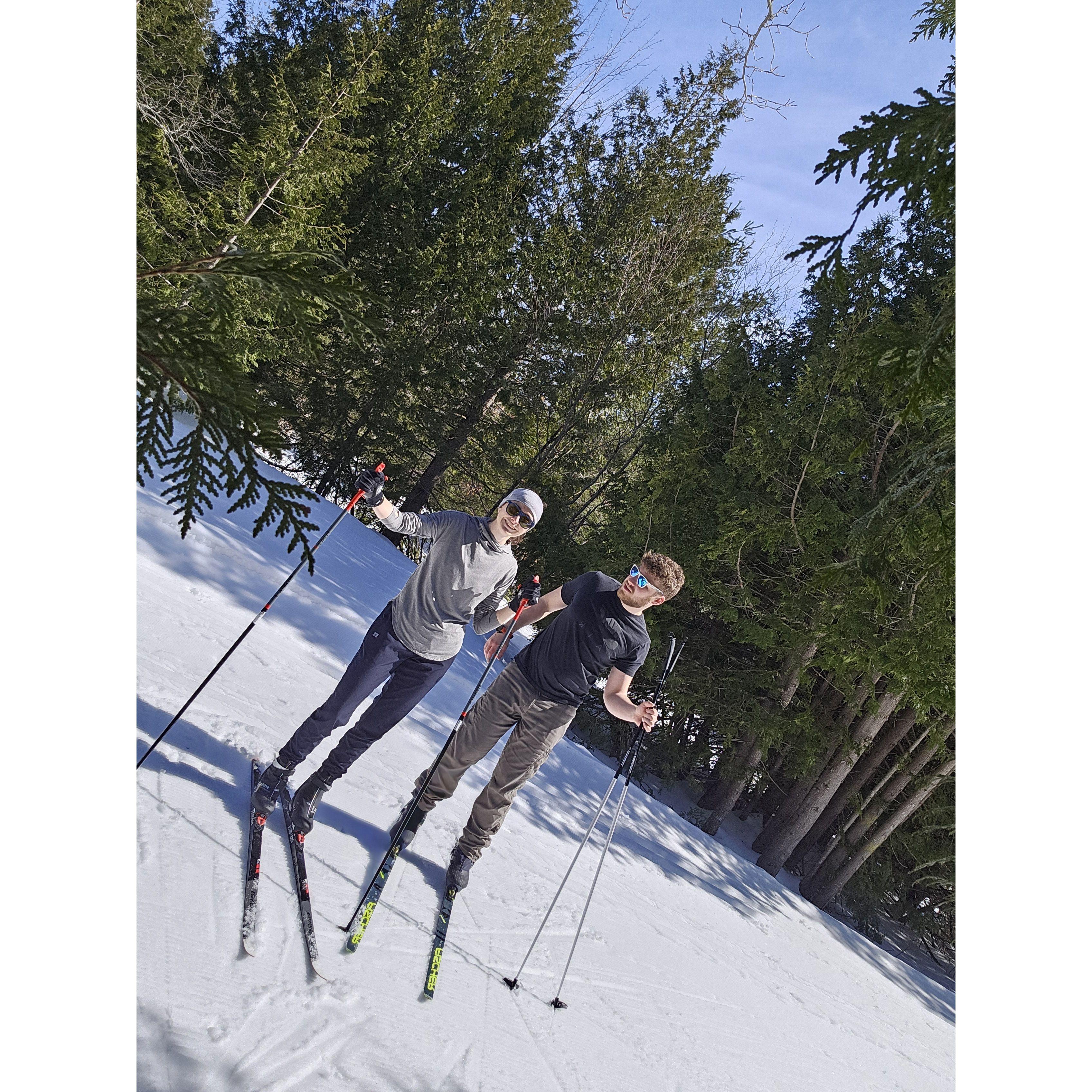 Skiing the Tech trails