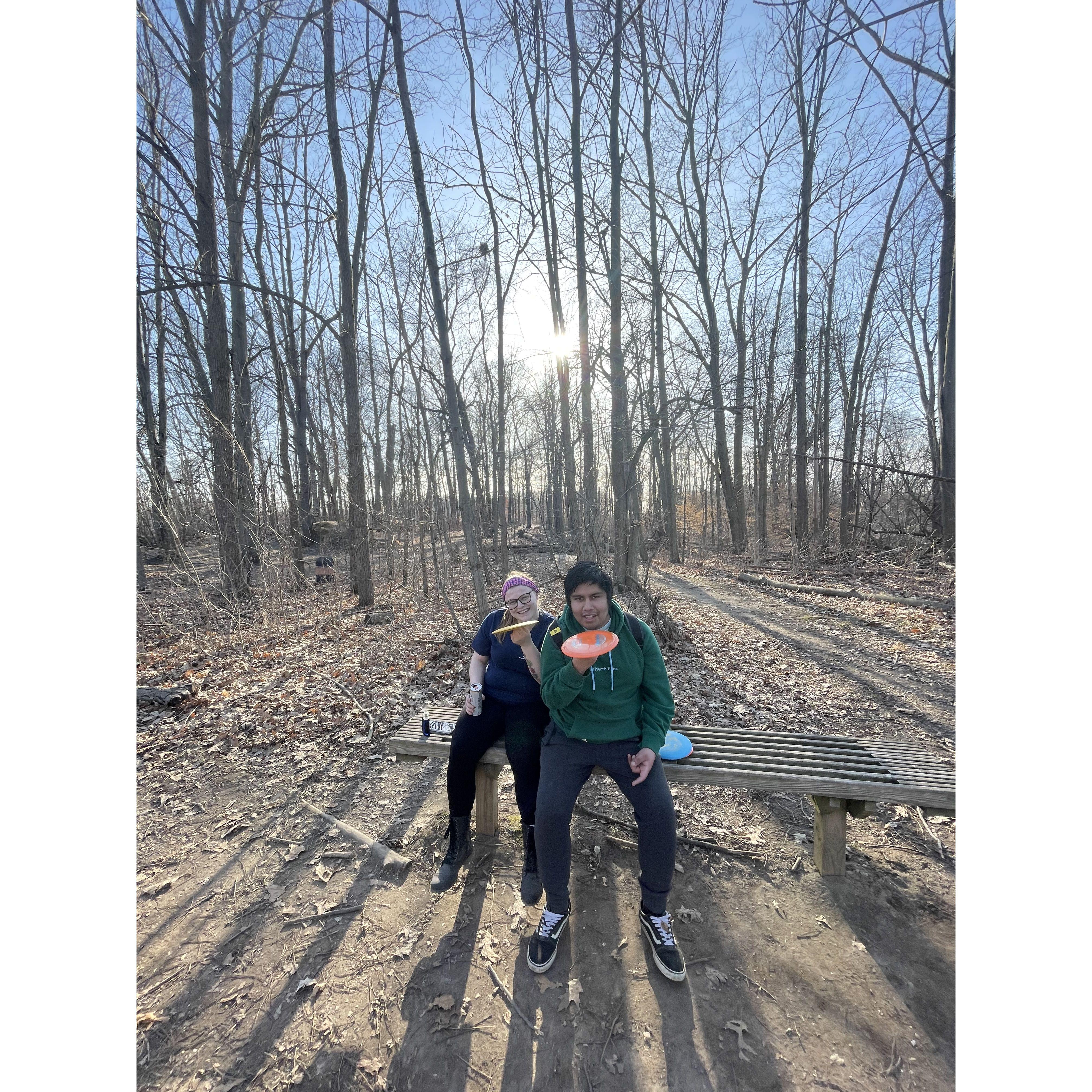 One of our favorite past times is Disc Golfing