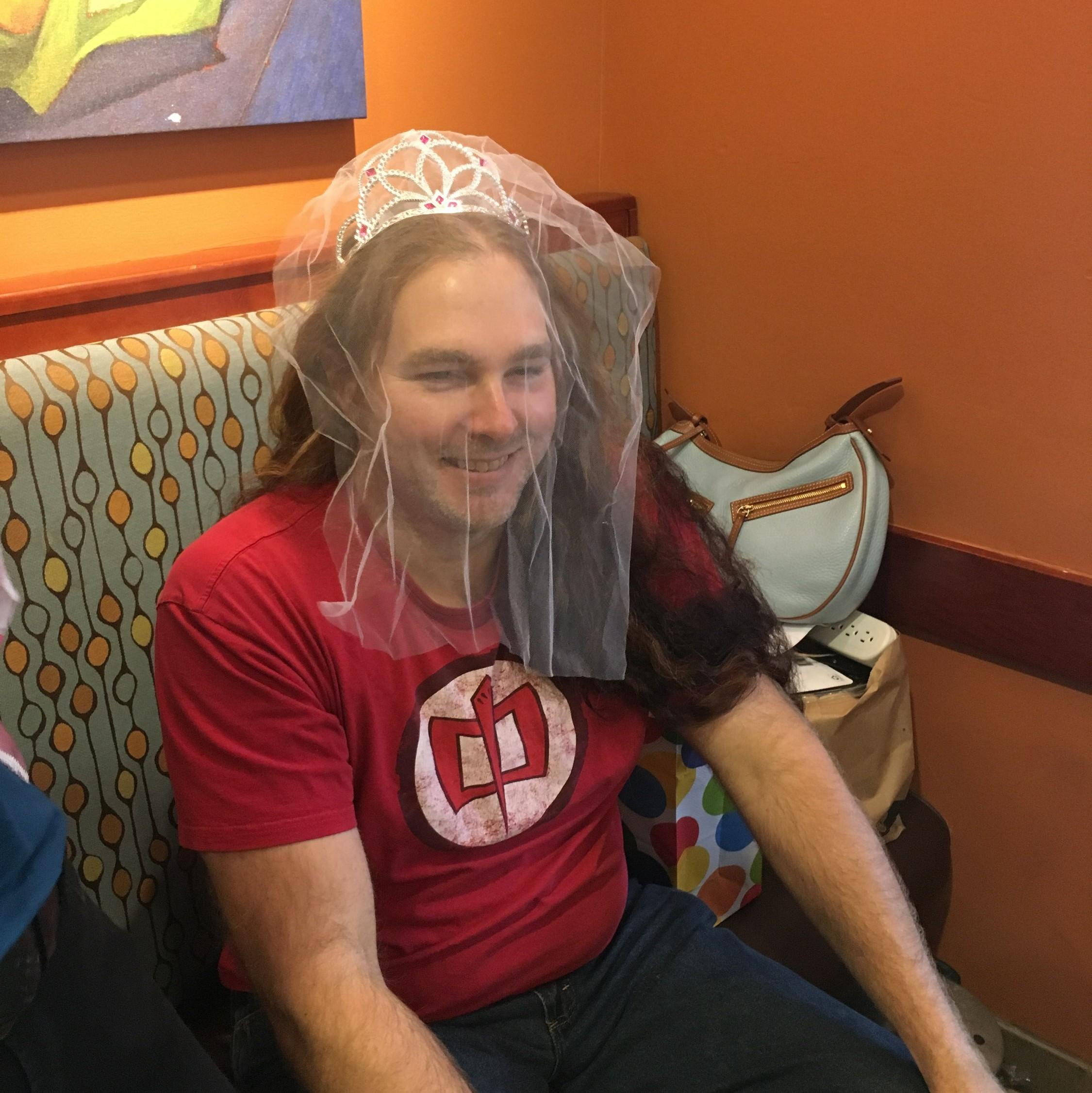 Yes!! I got him in a veil!!!