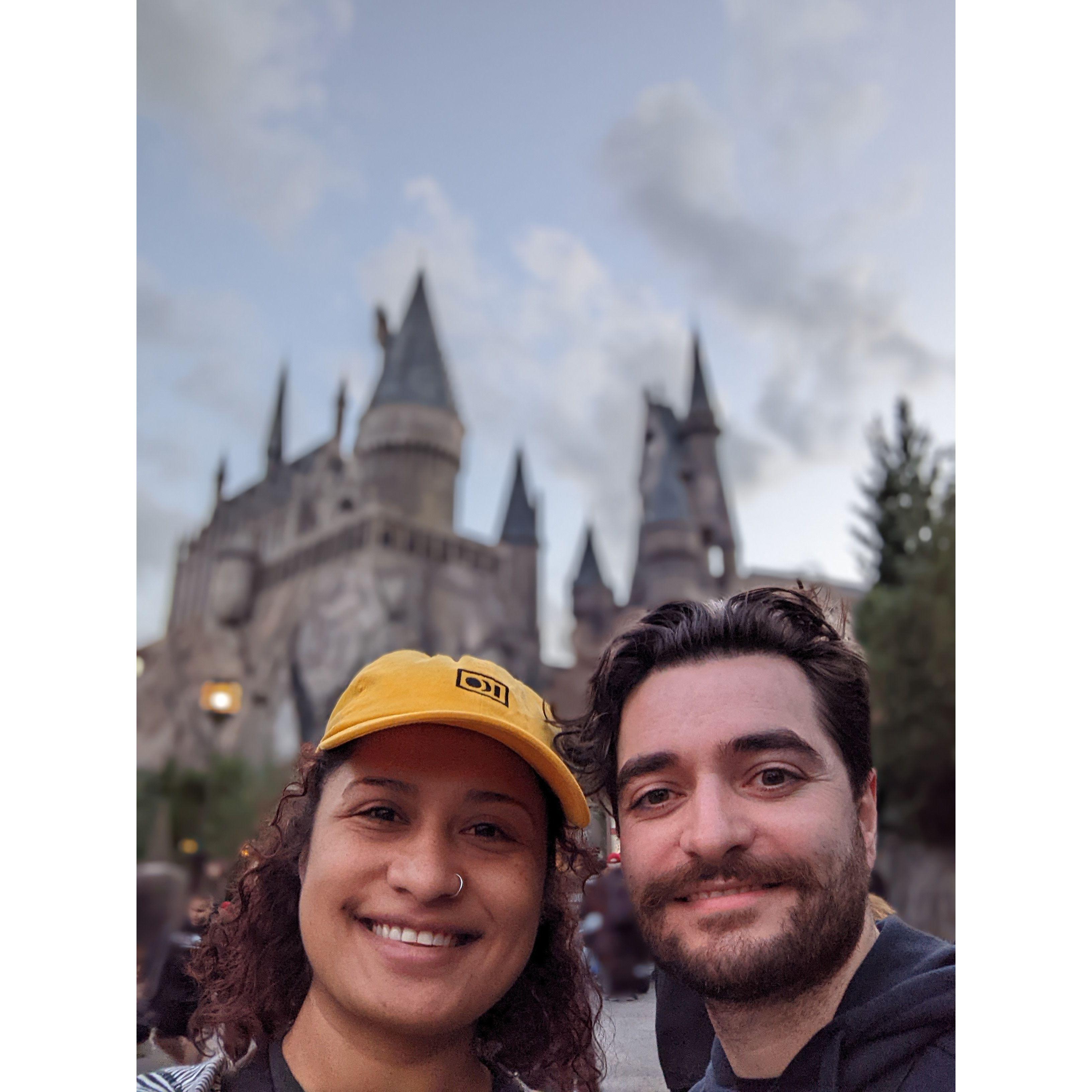 Geeking out in Harry Potter land in Orlando, Florida