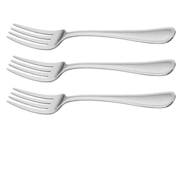 Mainstays Fleetline Stainless Steel Dinner Fork 3 Piece Set Silver