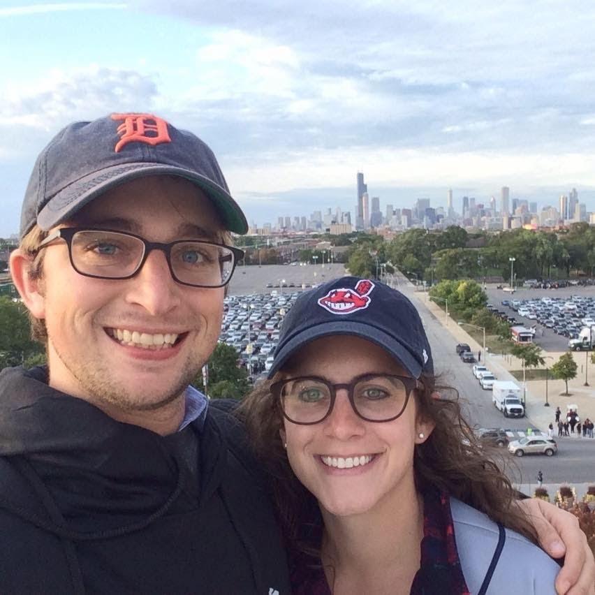 Though they will always be divided on cheering choice for MLB baseball teams, Allie has almost successfully converted Trey to a Cleveland Browns fan.