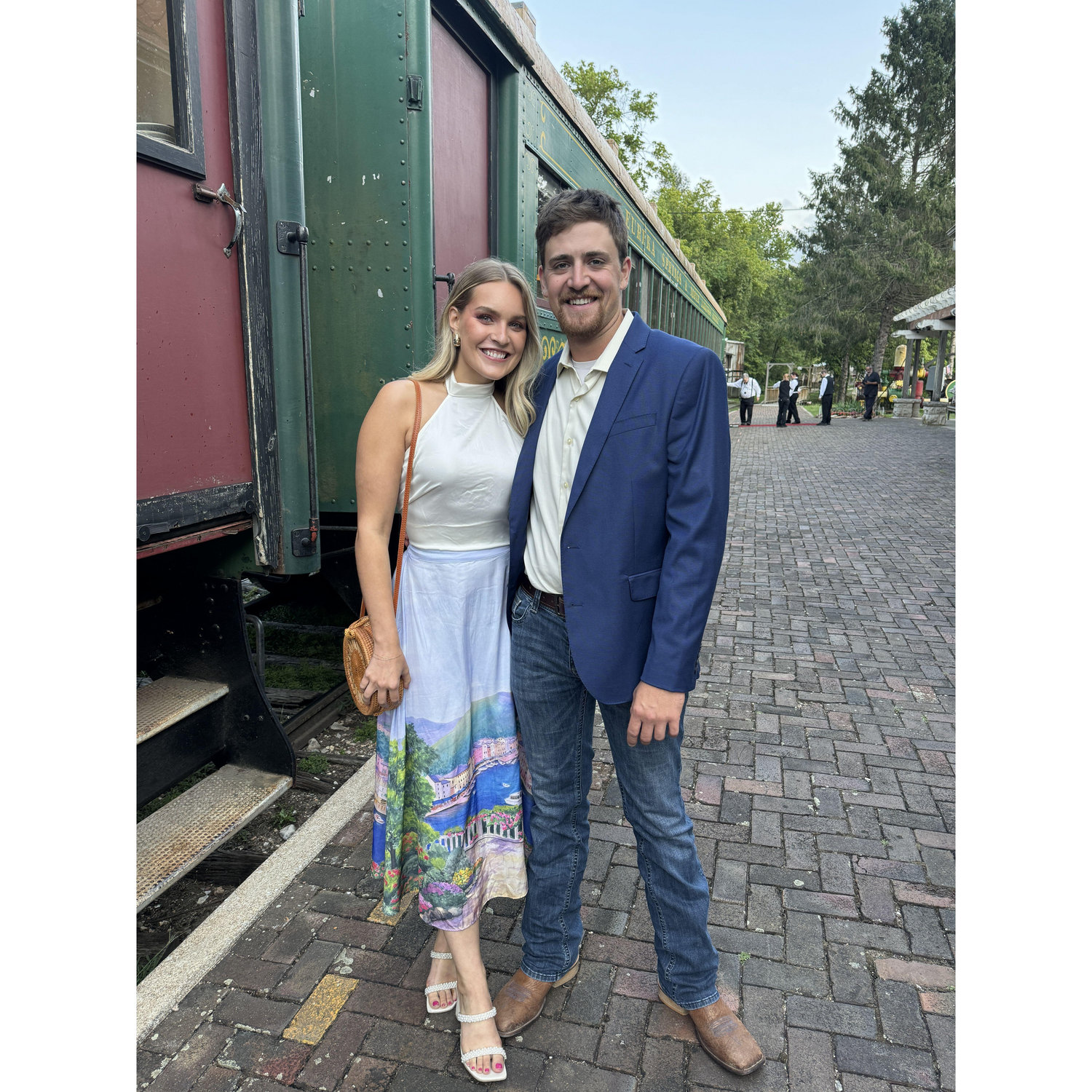 1 year anniversary. We went to Eureka Springs and had dinner on the train