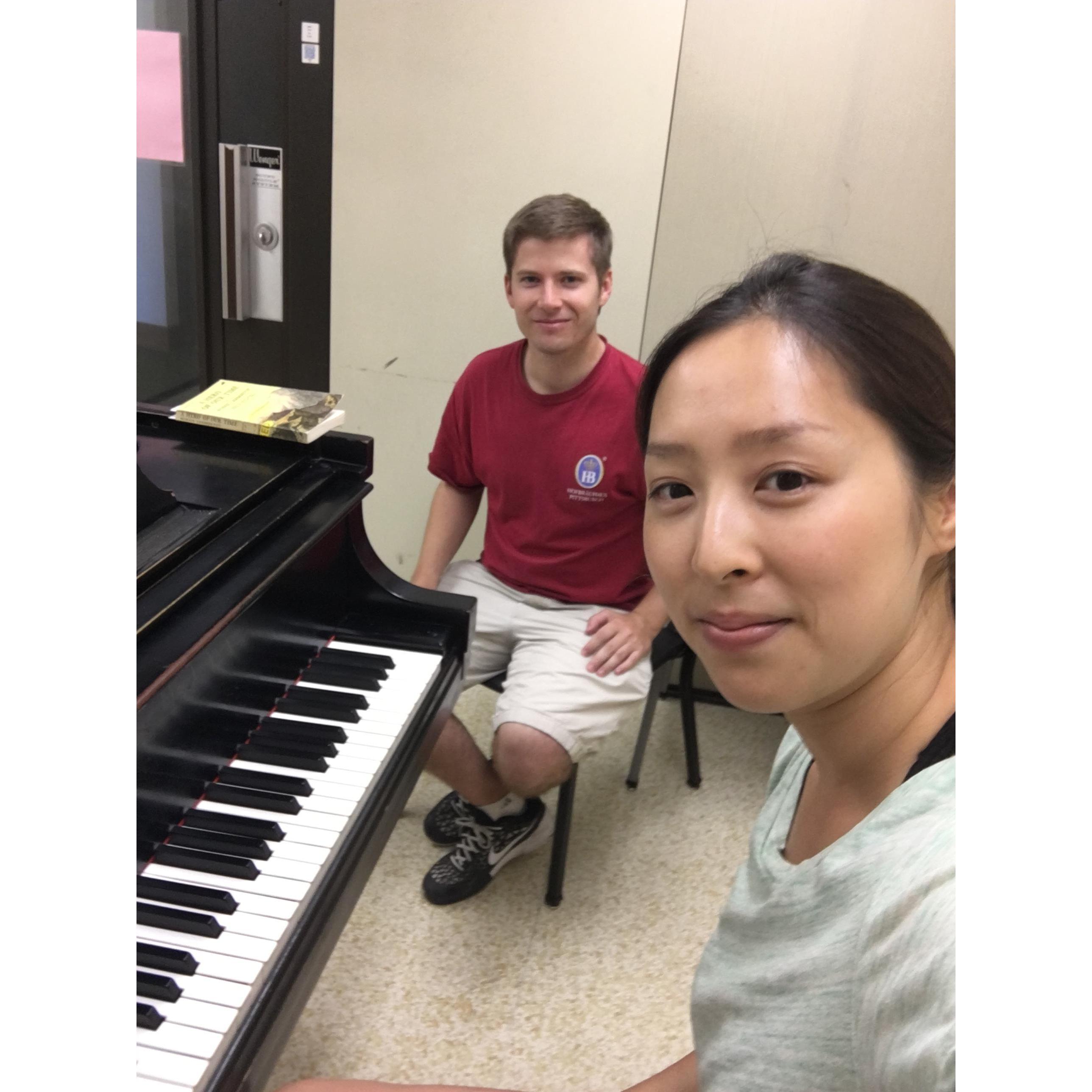 Stephen and Jenny met at UT Austin where Stephen was a law student and Jenny was studying piano.
