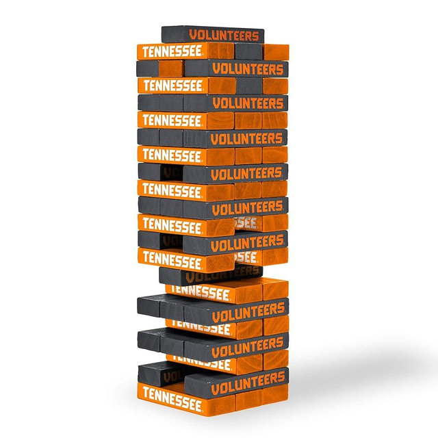 Wild Sports NCAA Pro Football Tabletop Stackers Block Game for College Football Fan, Dorm Game, Tailgate
