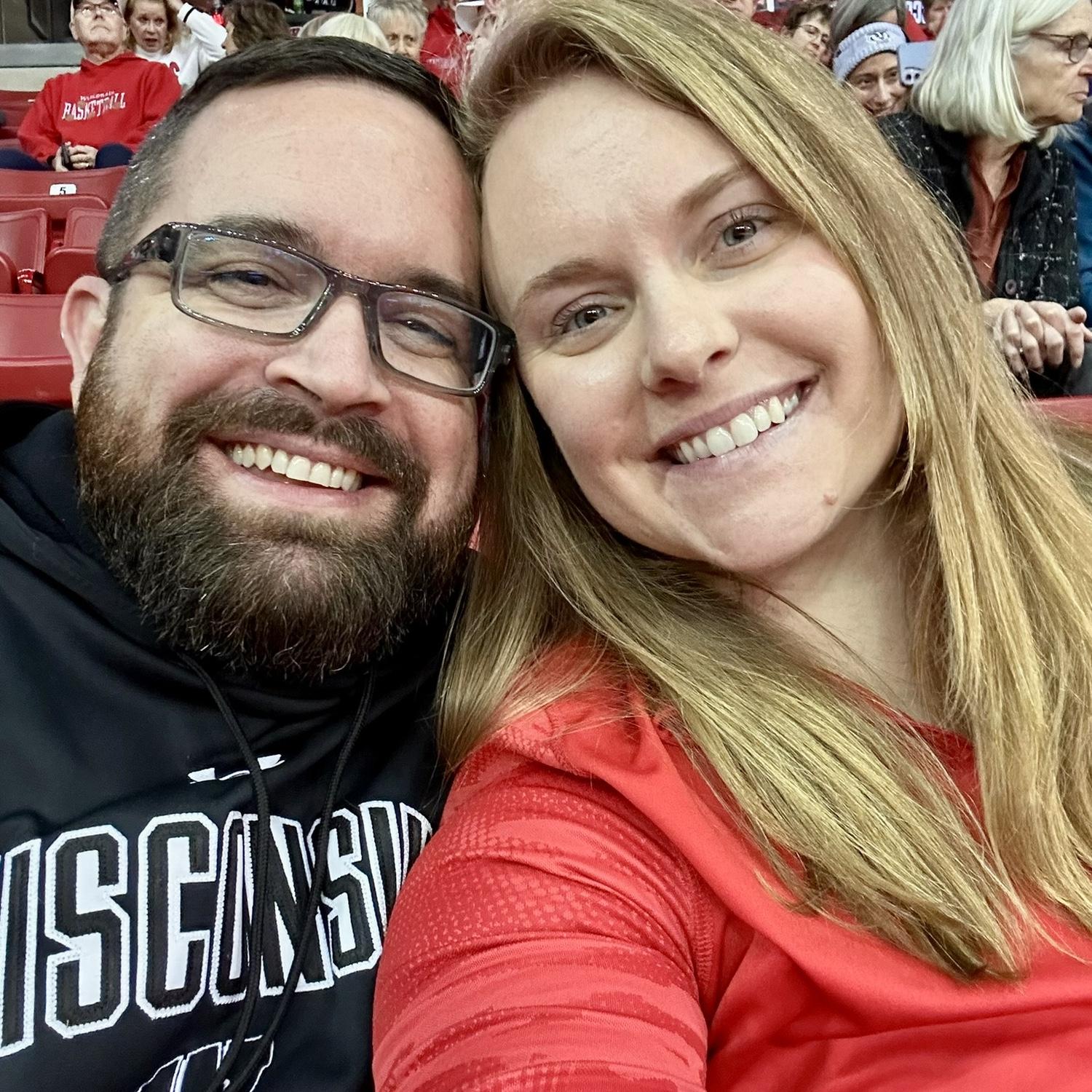Our first Badger basketball game