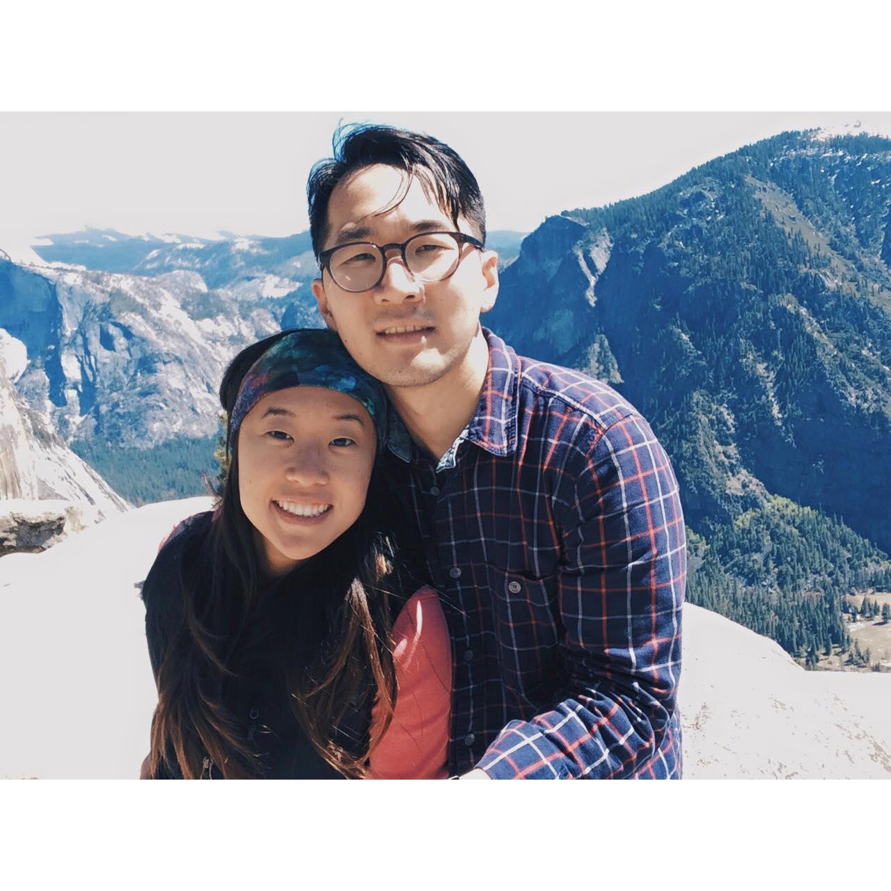 the hike to Upper Yosemite Fall really tested our patience for each other, April 2015