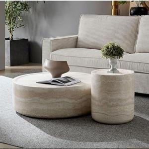 Round Coffee Table Set of 2 for Living Room