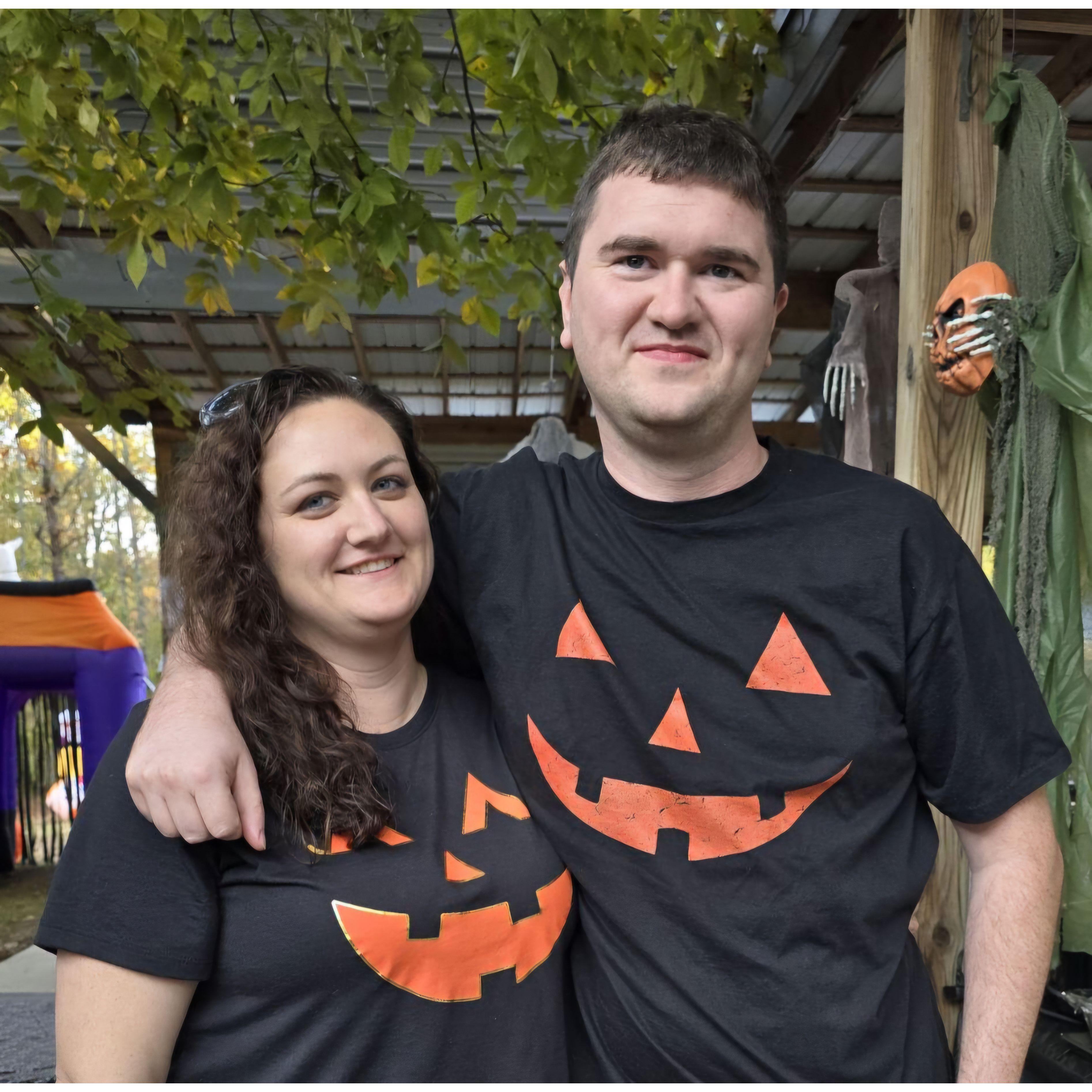 Halloween Party - meeting the parents for the first time....and matching! :)