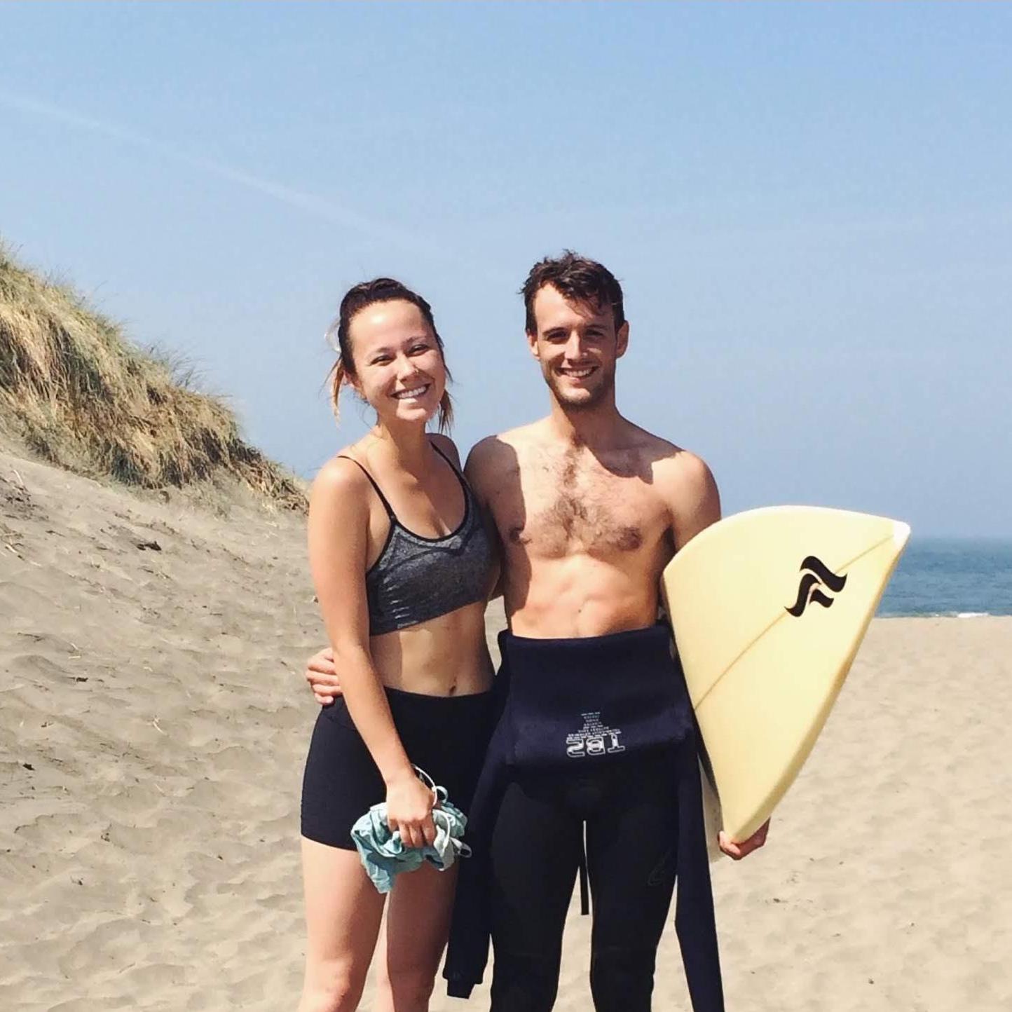 Celebrating 2 years at Ocean Beach, San Francisco, CA (2015)