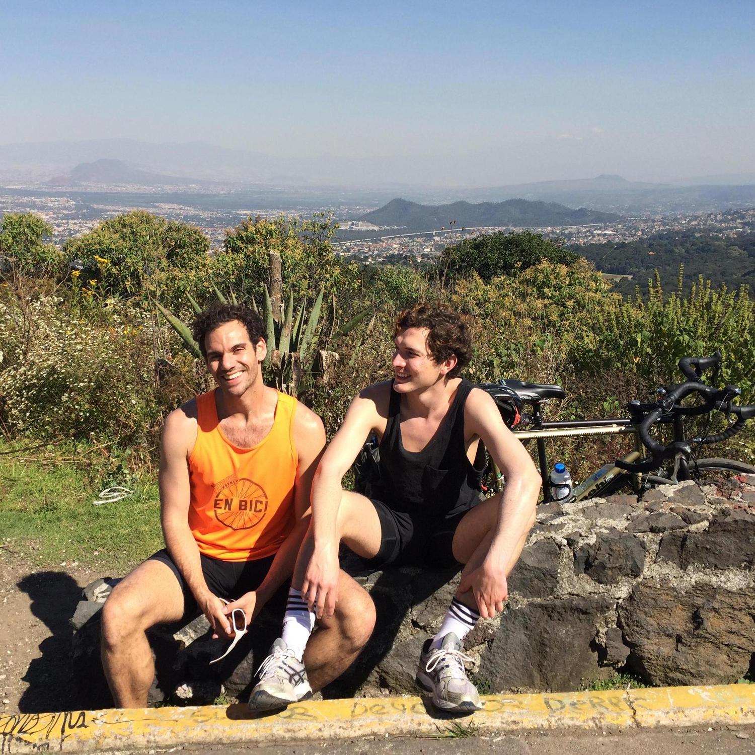 First biking adventure, high above Mexico City.