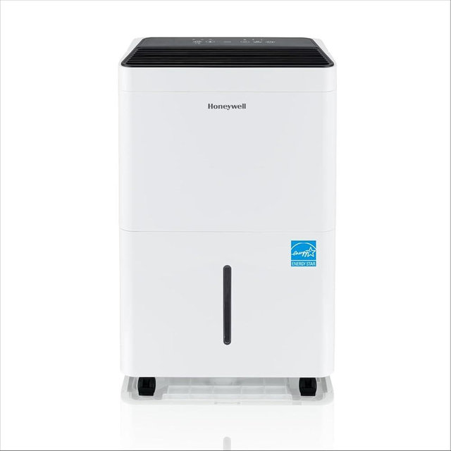 Honeywell 32-Pint ENERGY STAR Smart WiFi Dehumidifier for 3,000 Sq Ft – Laundry Mode, Auto-Comfort Mode & Thermal Overload Protection, TPFIT32AWK